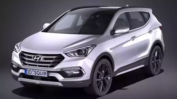 Hyundai Santa Fe Sport 2017 3D model