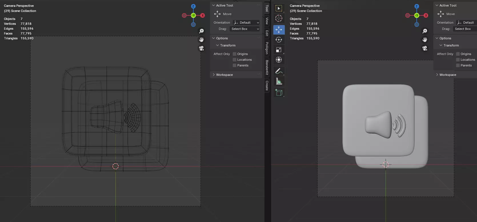 User Interface 3d icon pack Low-poly 3D model_5