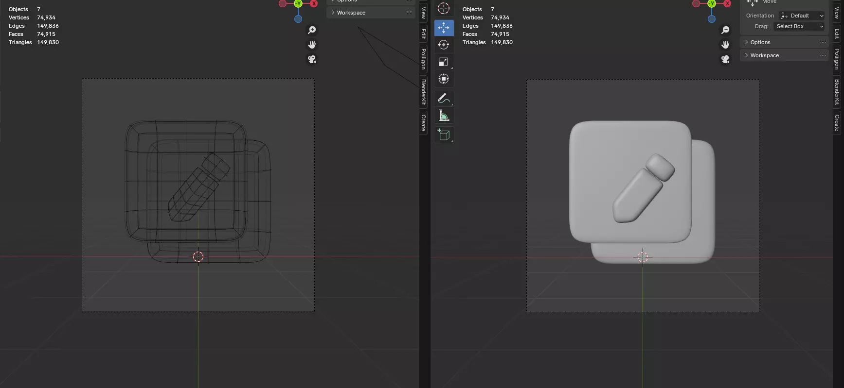 User Interface 3d icon pack Low-poly 3D model_1