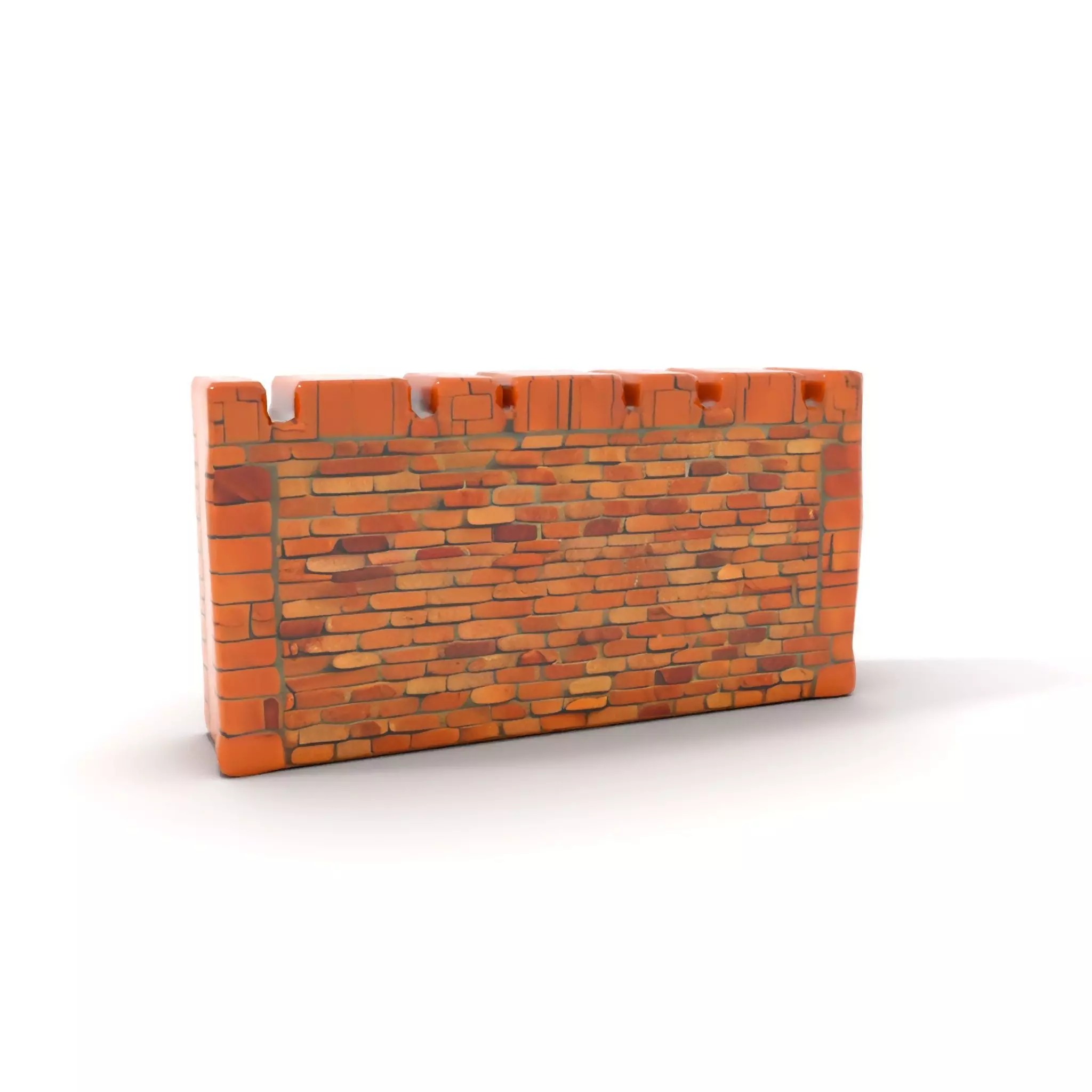 Terracotta Brick Wall model pack Low-poly 3D model_7