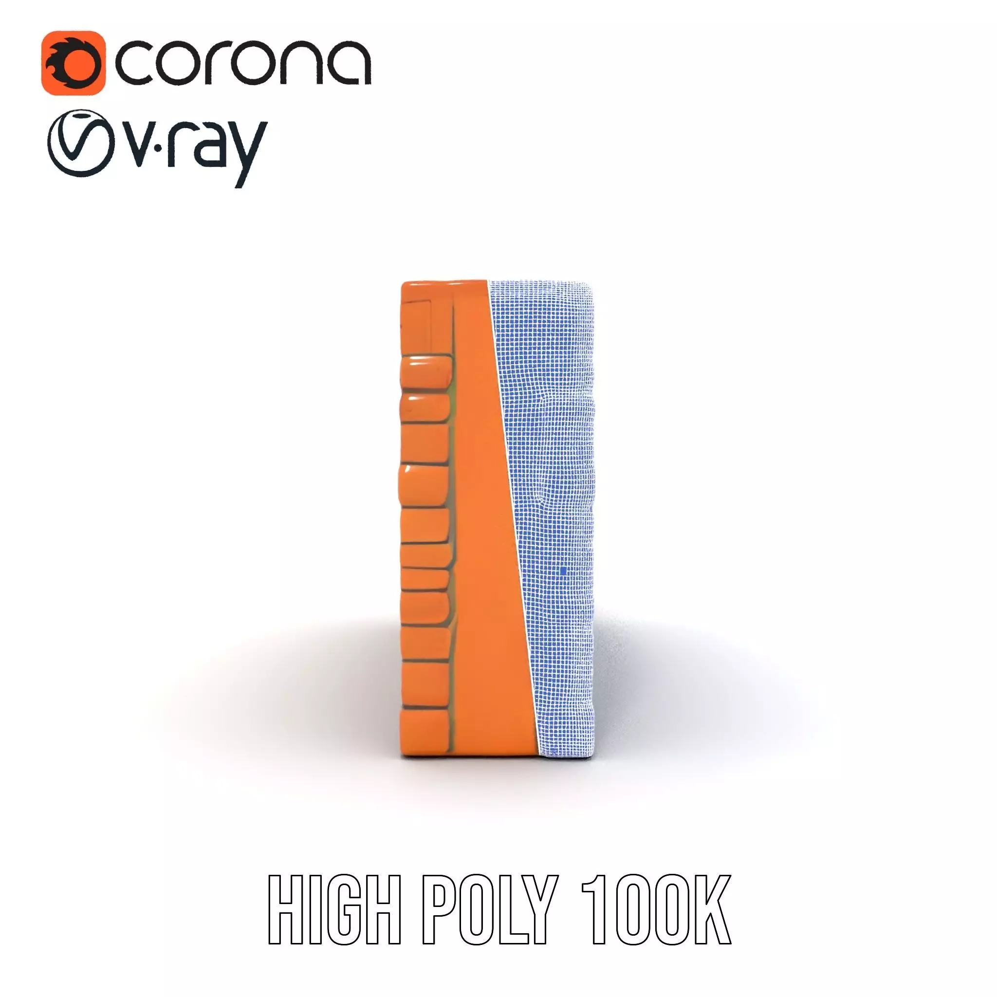 Terracotta Brick Wall model pack Low-poly 3D model_34