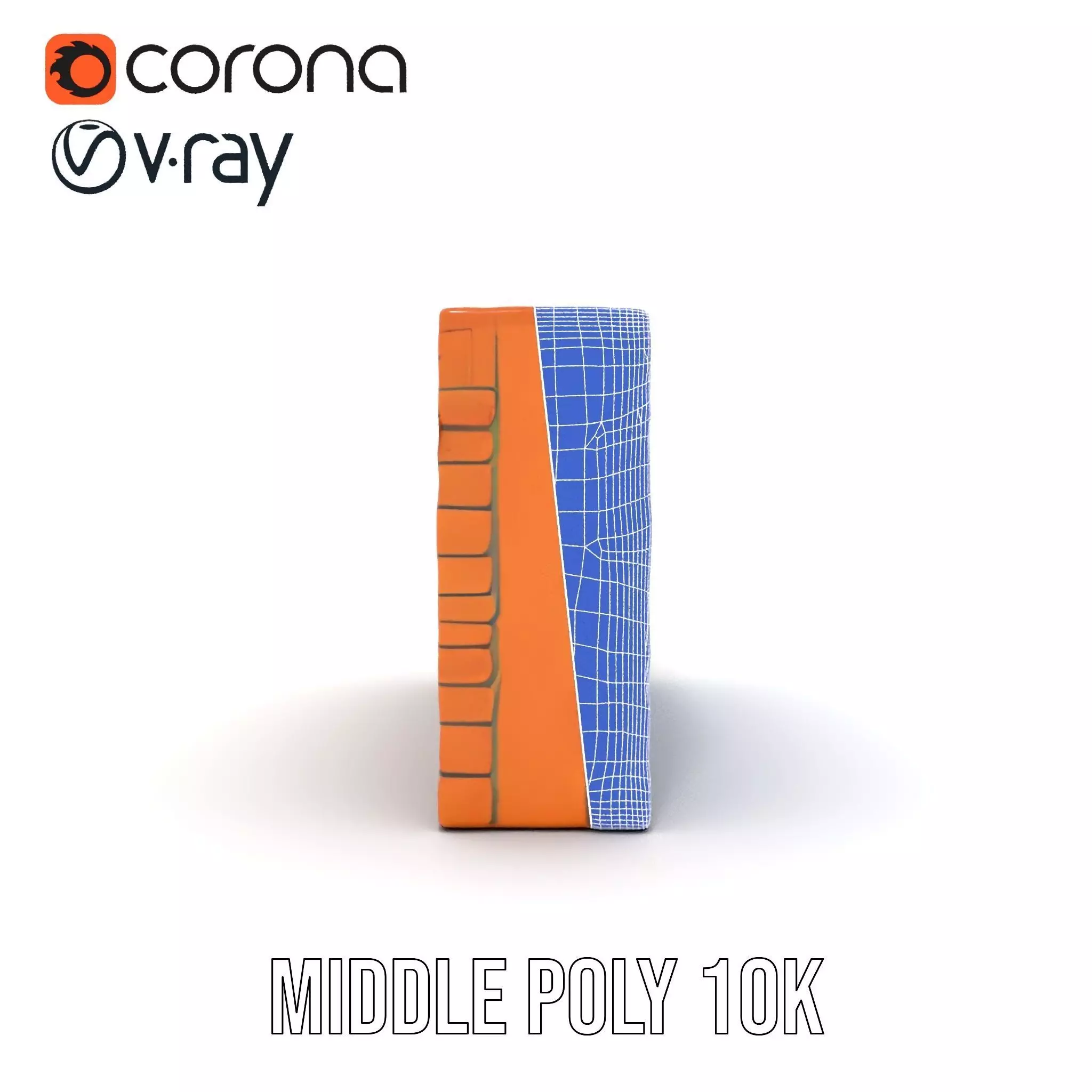 Terracotta Brick Wall model pack Low-poly 3D model_29