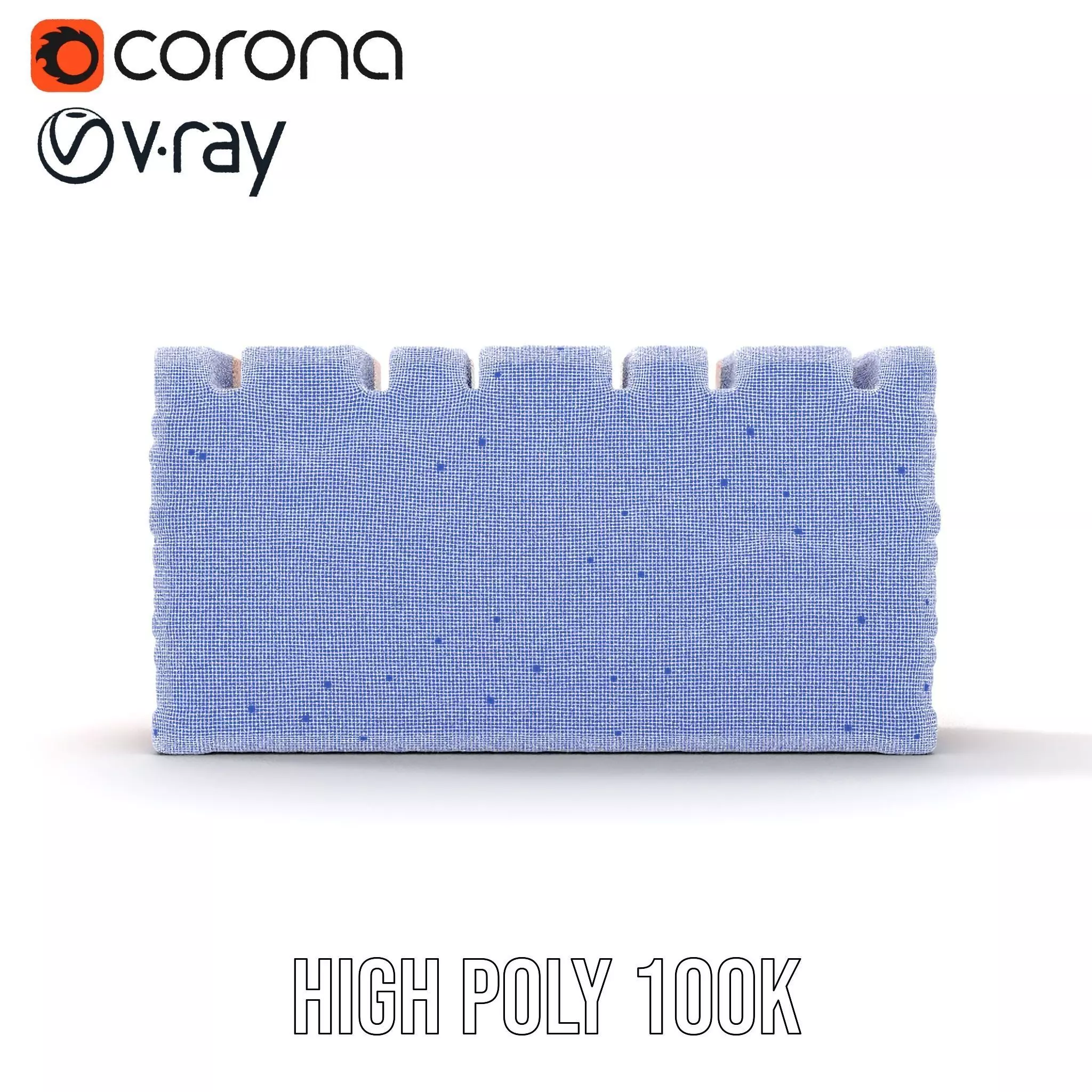 Terracotta Brick Wall model pack Low-poly 3D model_32