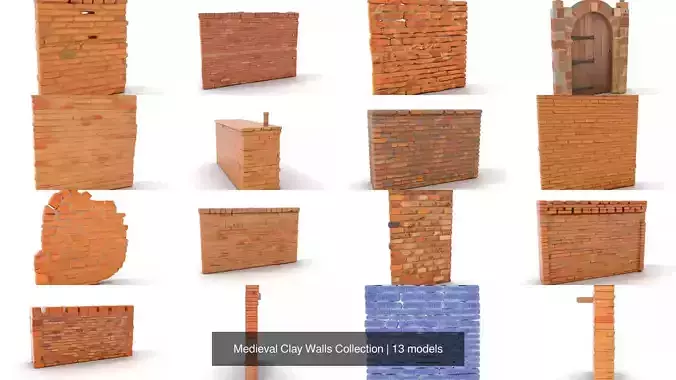 Medieval Clay Walls Collection