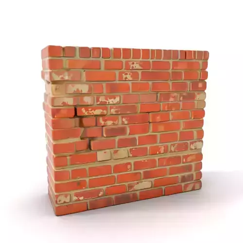 Rustic Brick Wall model pack