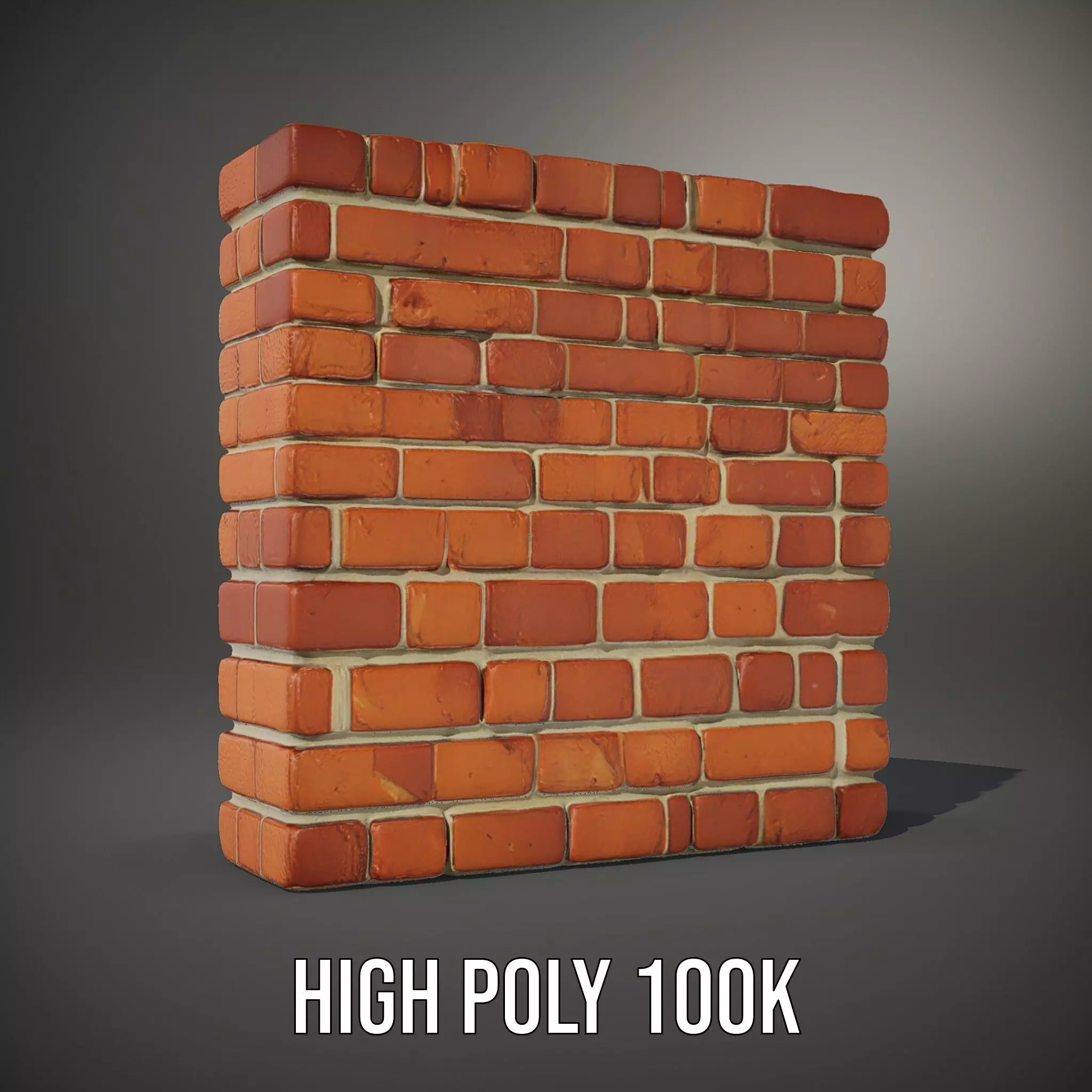 Brick Wall Rustic model pack Low-poly 3D model_10