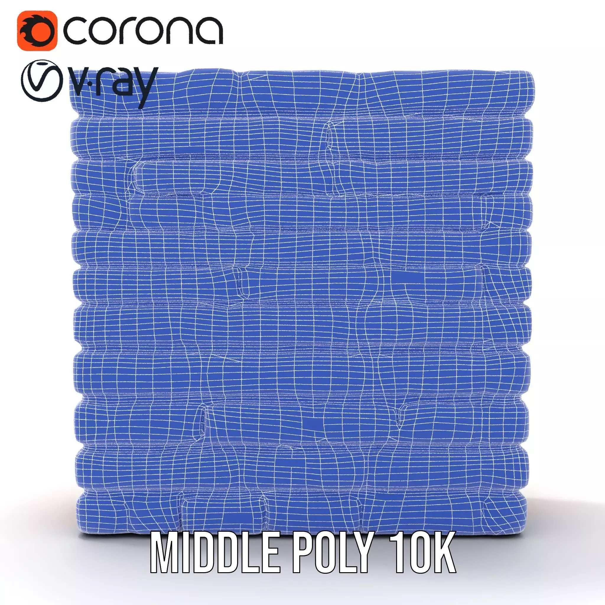 Brick Wall Rustic model pack Low-poly 3D model_30