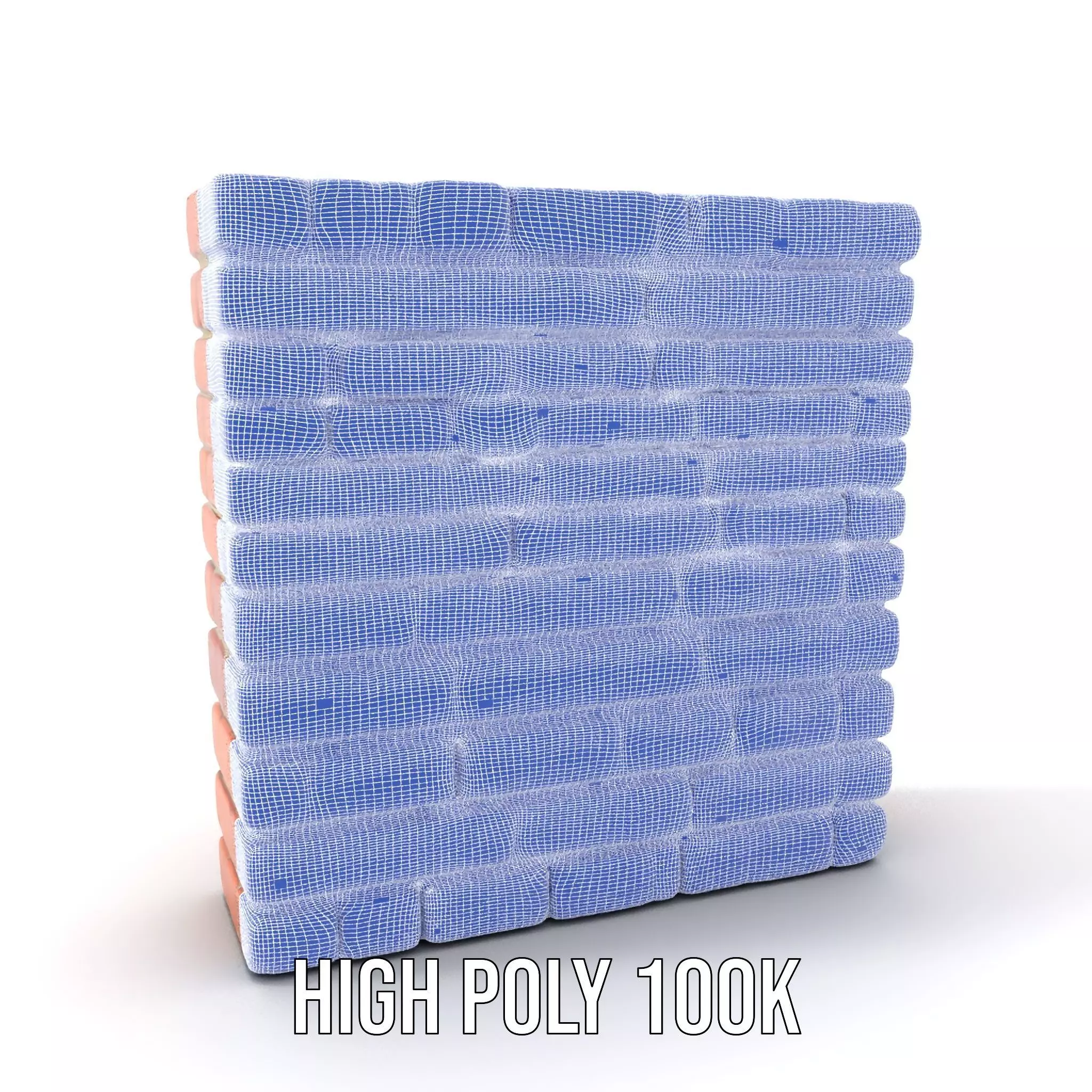 Brick Wall Rustic model pack Low-poly 3D model_4