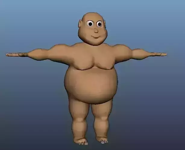 3D Ghatotkach cartoon body 3D model