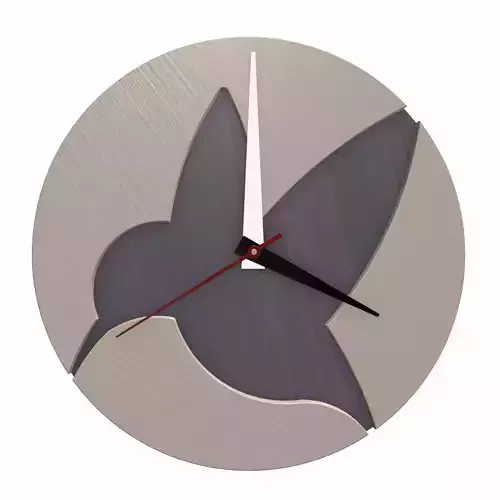3D Hummingbird Wall Clock