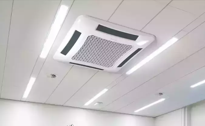 CEILING FAN-COIL  High Detailed 3D Model