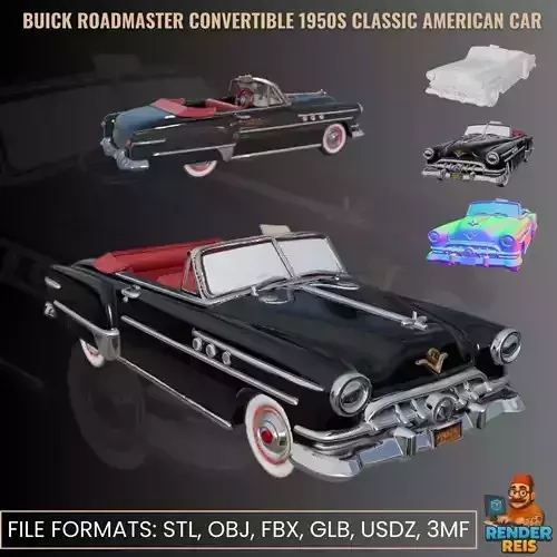 Buick Roadmaster Convertible 1950s Classic American Car