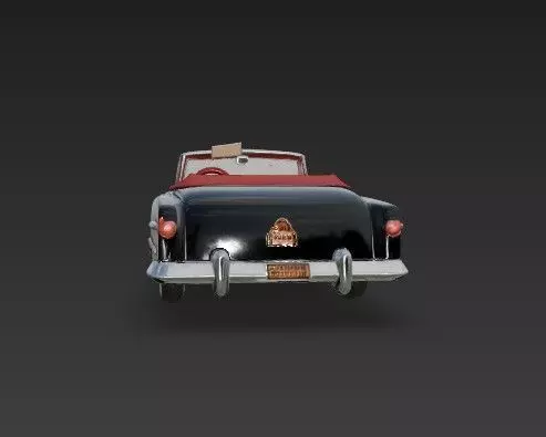 Buick Roadmaster Convertible 1950s Classic American Car 3D print model_32