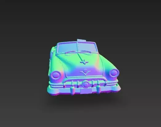 Buick Roadmaster Convertible 1950s Classic American Car 3D print model_17