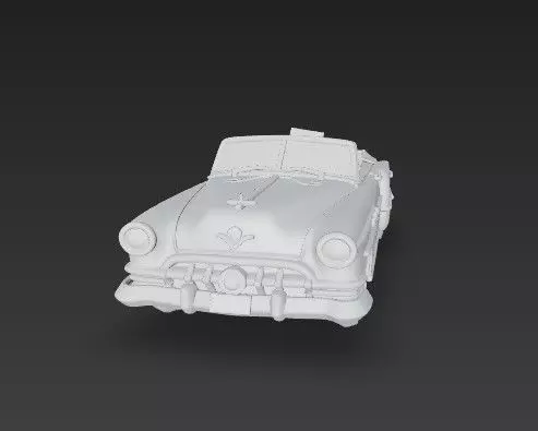 Buick Roadmaster Convertible 1950s Classic American Car 3D print model_4