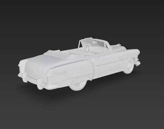 Buick Roadmaster Convertible 1950s Classic American Car 3D print model_9