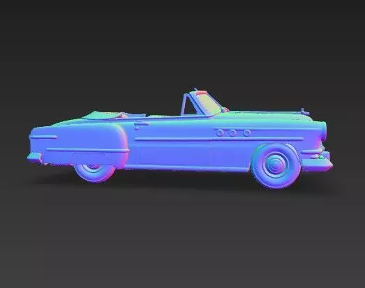 Buick Roadmaster Convertible 1950s Classic American Car 3D print model_20