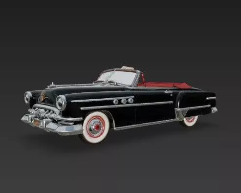 Buick Roadmaster Convertible 1950s Classic American Car 3D print model_2