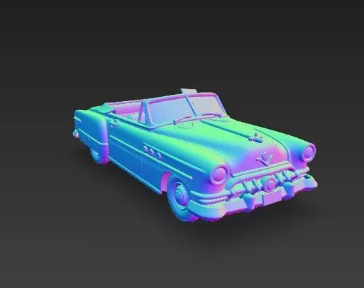 Buick Roadmaster Convertible 1950s Classic American Car 3D print model_18