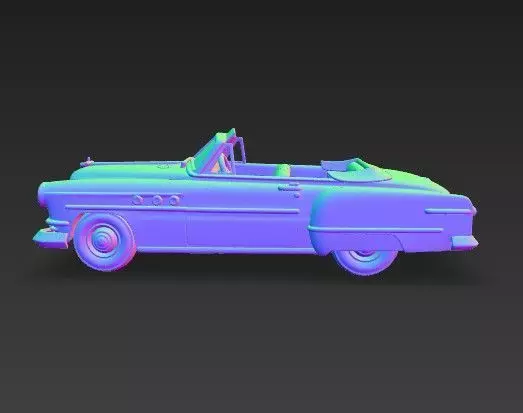 Buick Roadmaster Convertible 1950s Classic American Car 3D print model_26