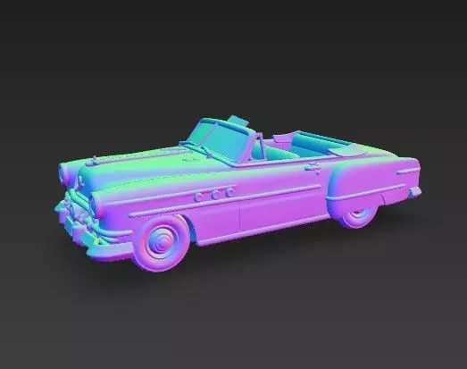 Buick Roadmaster Convertible 1950s Classic American Car 3D print model_27