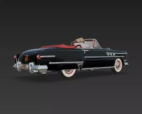 Buick Roadmaster Convertible 1950s Classic American Car 3D print model_30