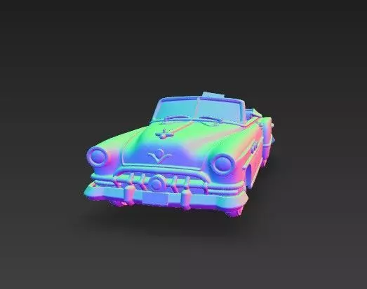 Buick Roadmaster Convertible 1950s Classic American Car 3D print model_16