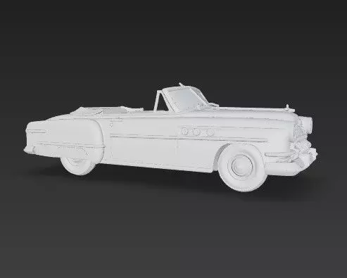 Buick Roadmaster Convertible 1950s Classic American Car 3D print model_7