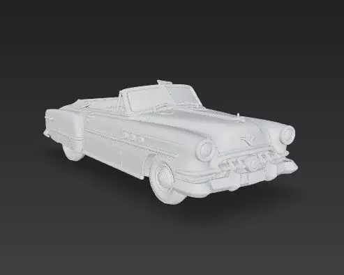 Buick Roadmaster Convertible 1950s Classic American Car 3D print model_6