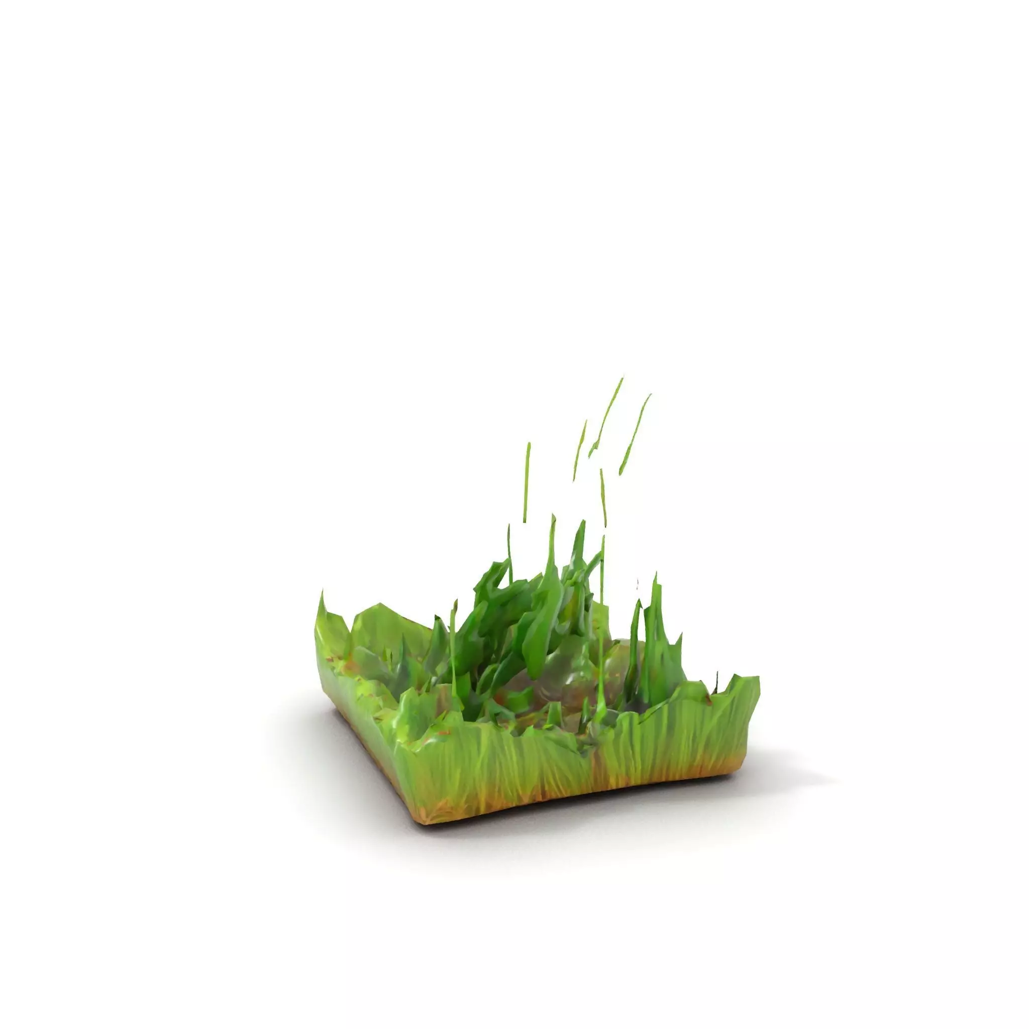 Lush Green Grass model pack Low-poly 3D model_11