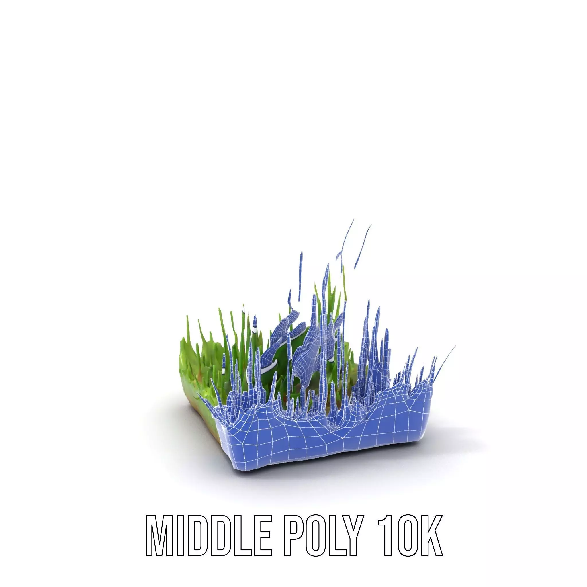 Lush Green Grass model pack Low-poly 3D model_12