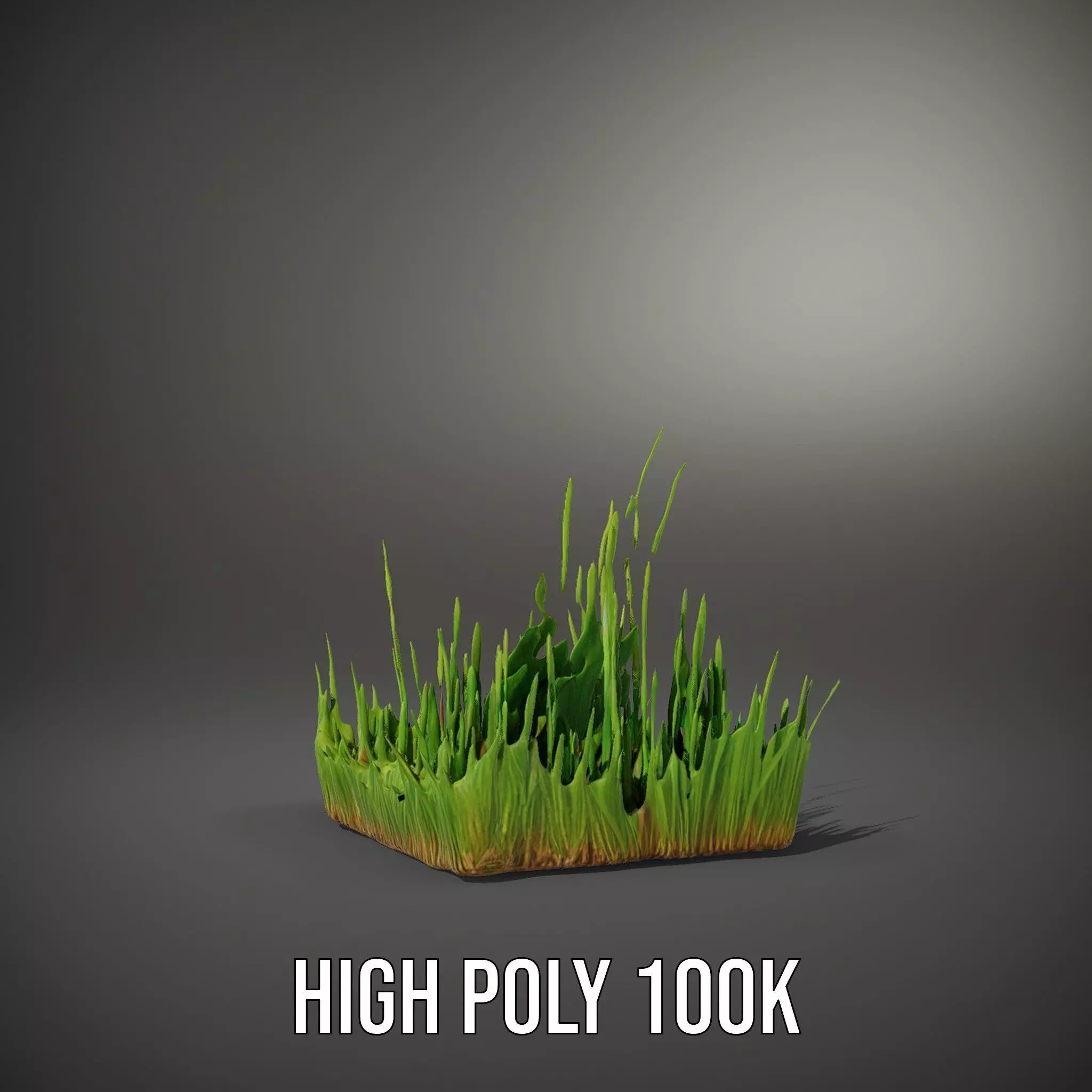 Lush Green Grass model pack Low-poly 3D model_22