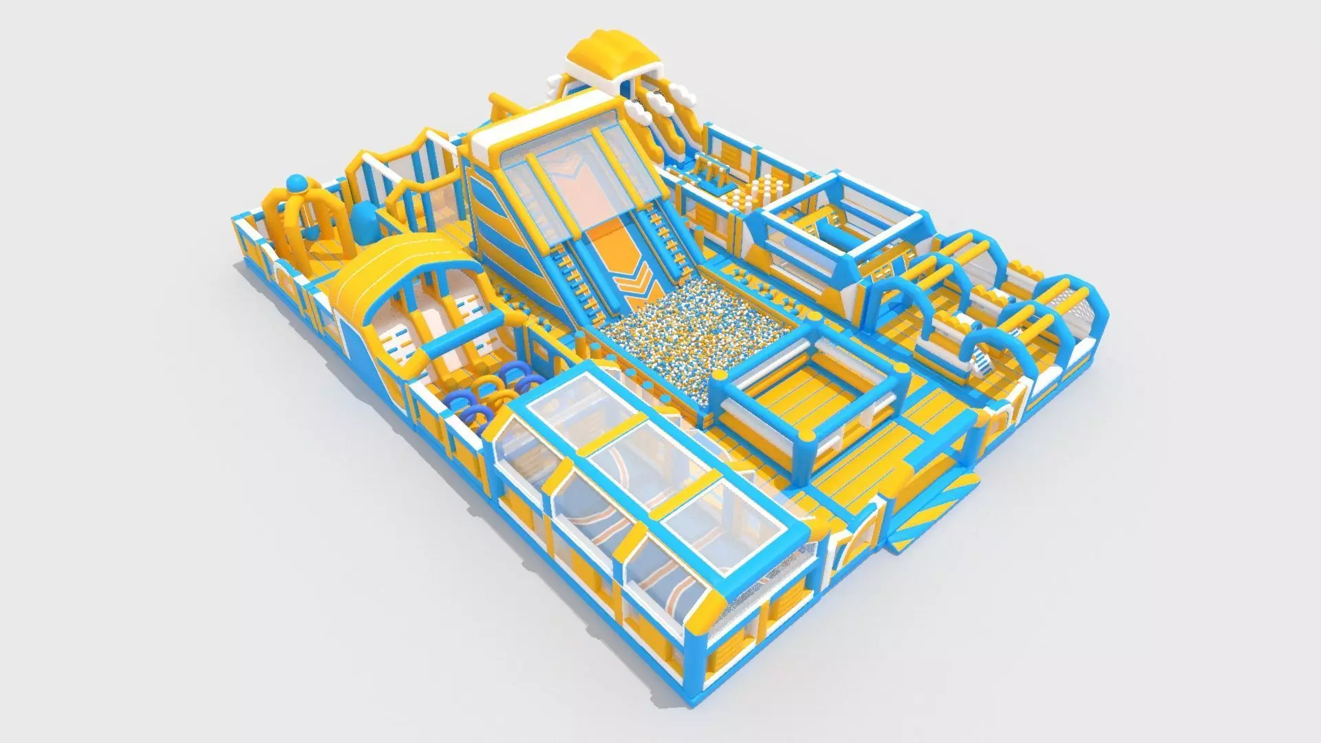 bouncy castle 3D model_2