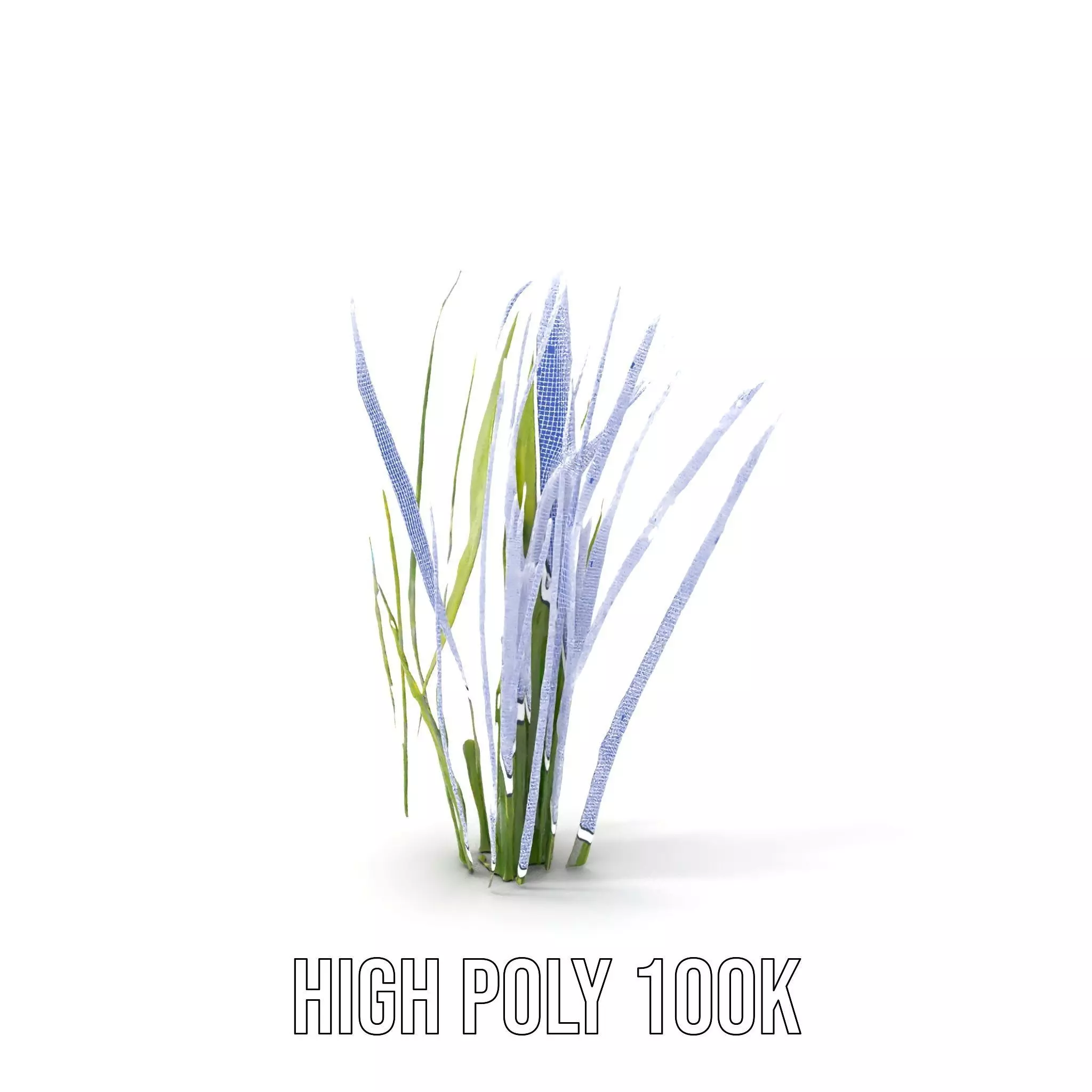 Tall Grass Foliage model pack Low-poly 3D model_4