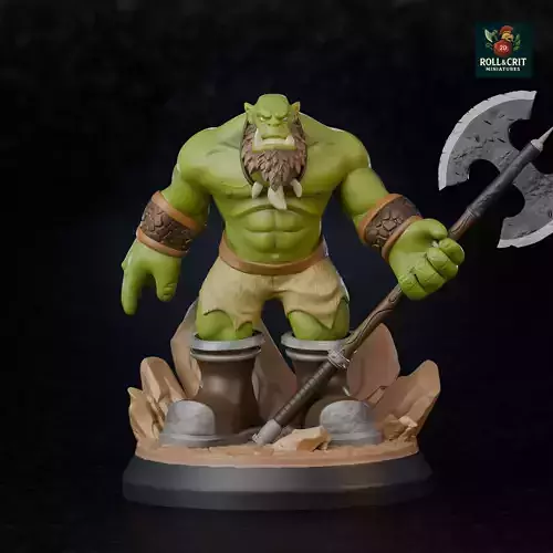 Axeman orc miniature