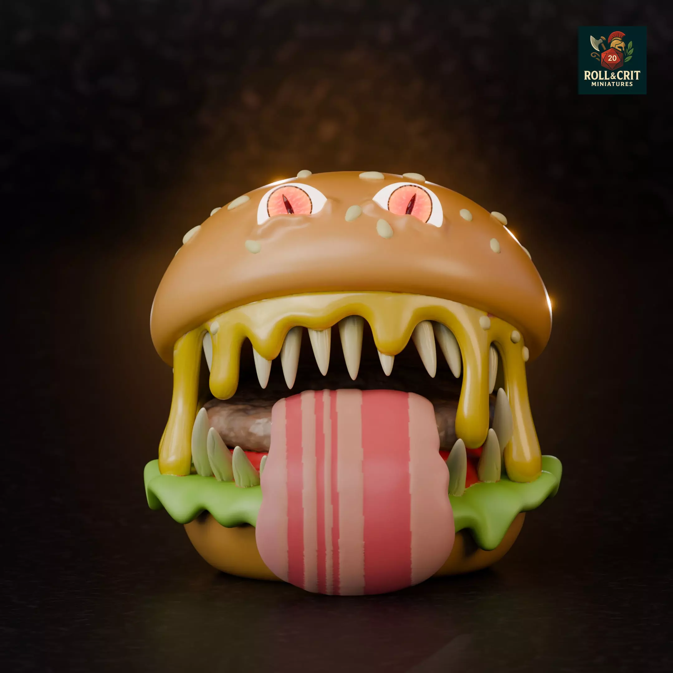 mimic burger miniature Free 3D print model