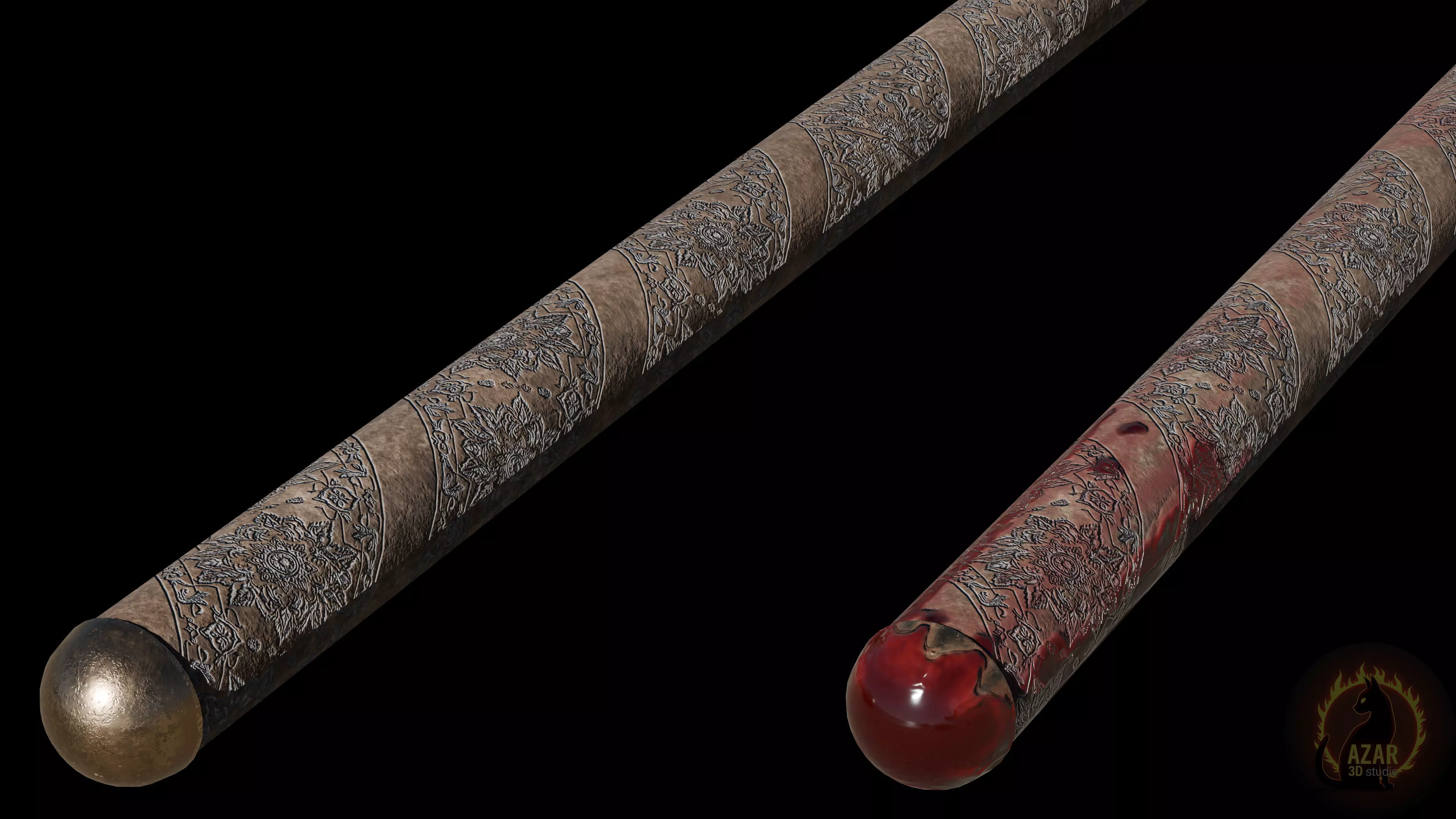 Sword 002 Realistic PBR Medieval Weapon 6 Variations Low-poly 3D model_13