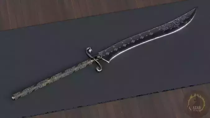 Sword 002  Realistic PBR Medieval Weapon 6 Variations