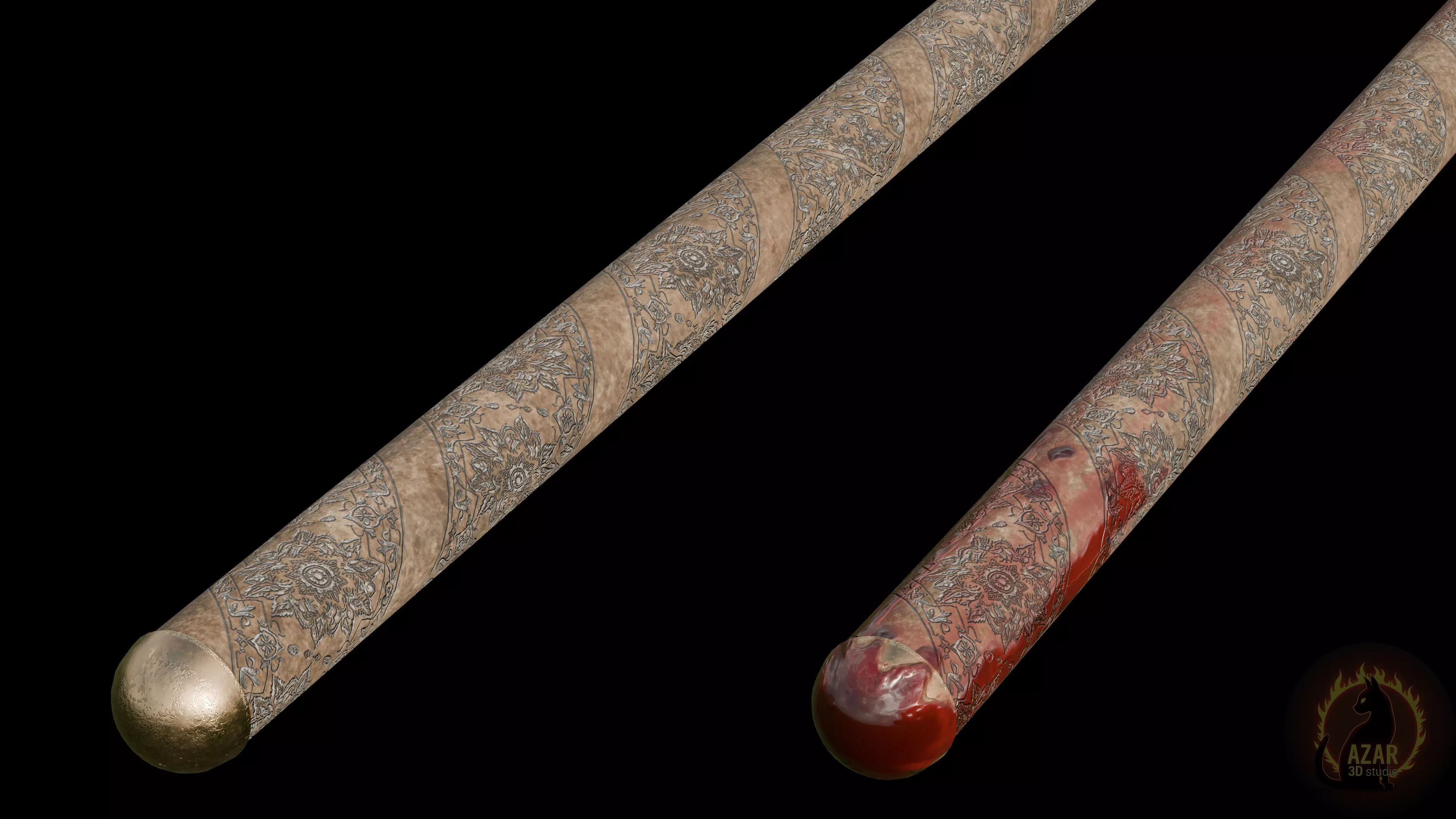 Sword 002 Realistic PBR Medieval Weapon 6 Variations Low-poly 3D model_16