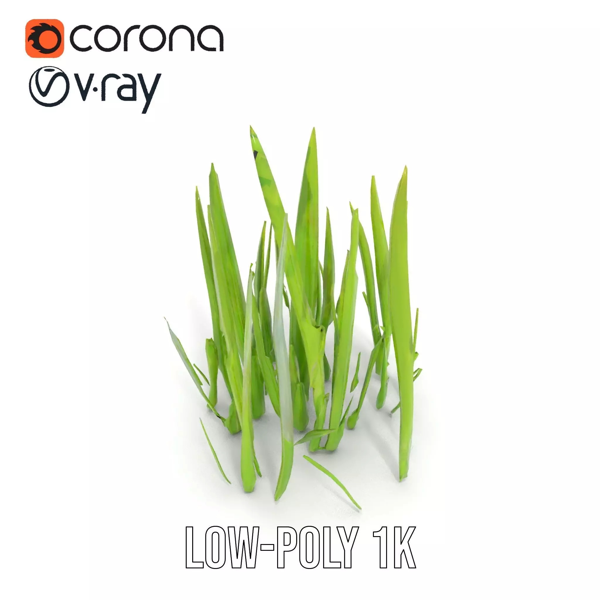 Lush Grass Blades model pack Low-poly 3D model_27