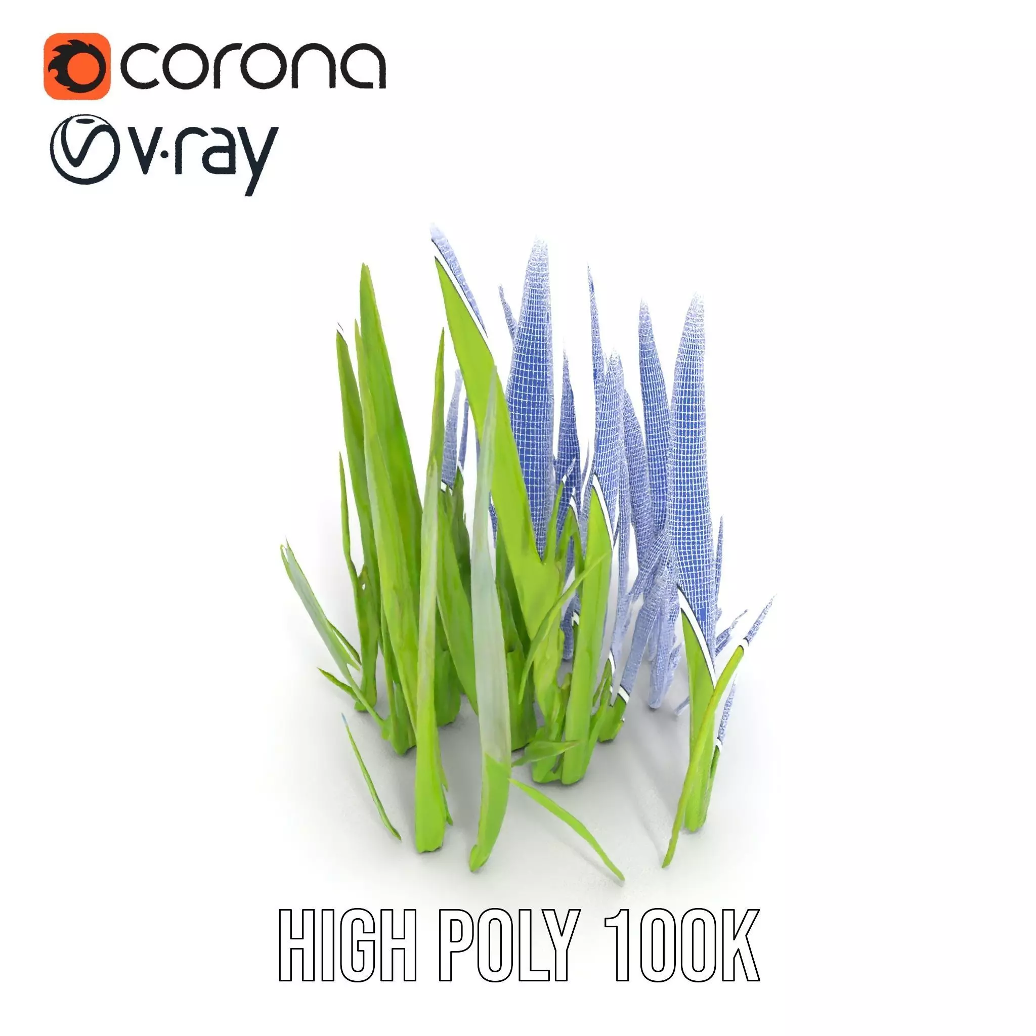 Lush Grass Blades model pack Low-poly 3D model_28