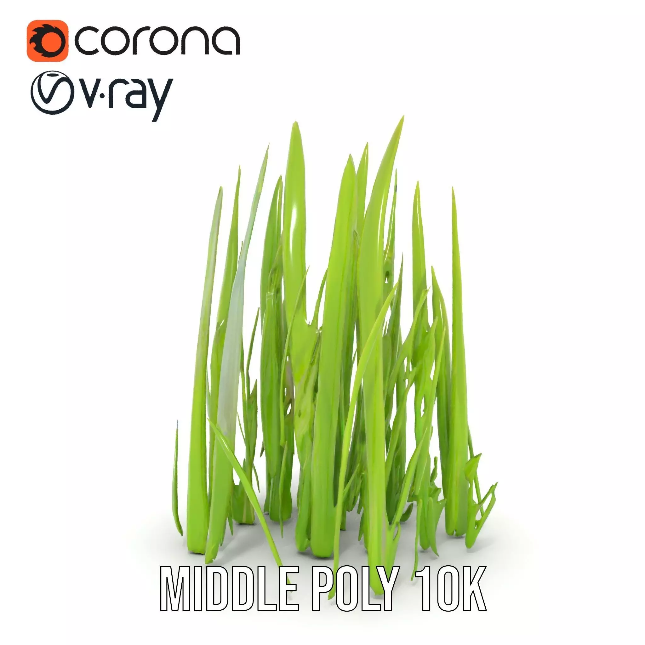 Lush Grass Blades model pack Low-poly 3D model_18