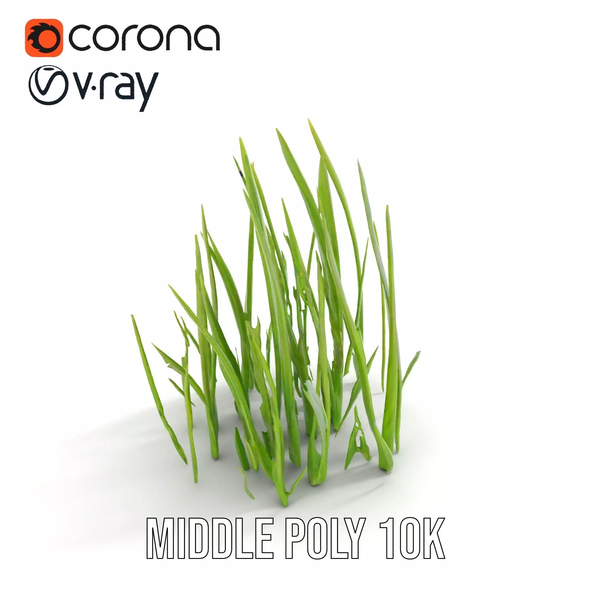 Lush Grass Blades model pack Low-poly 3D model_5