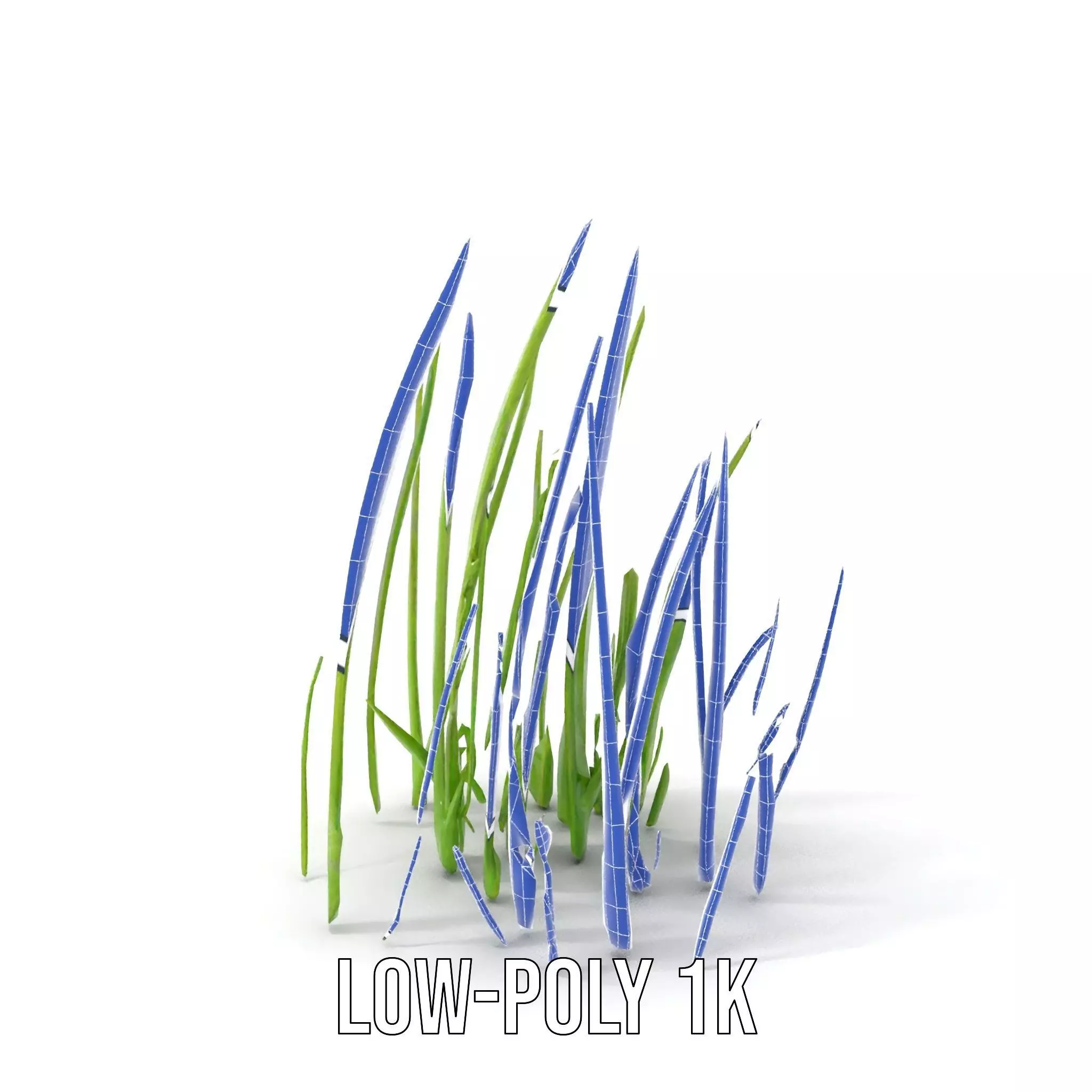 Lush Grass Blades model pack Low-poly 3D model_21