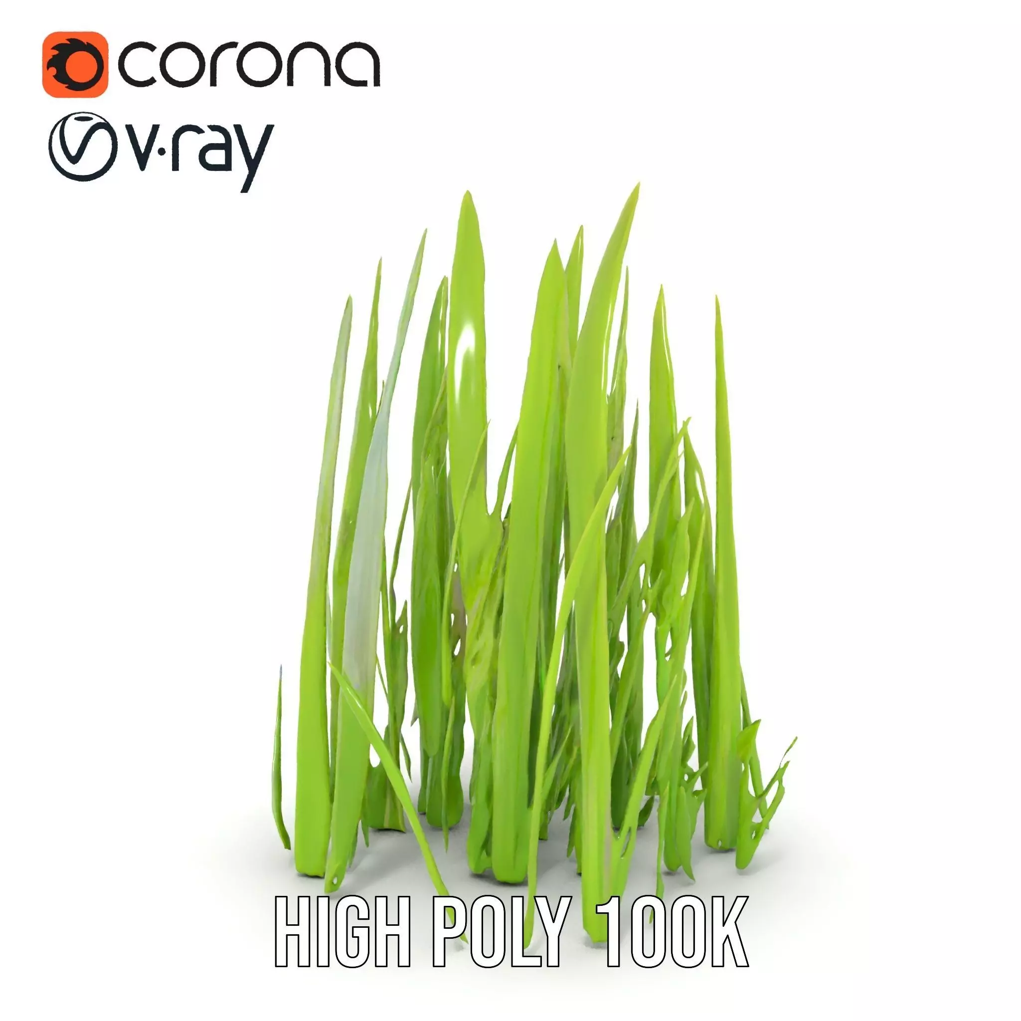 Lush Grass Blades model pack Low-poly 3D model_22