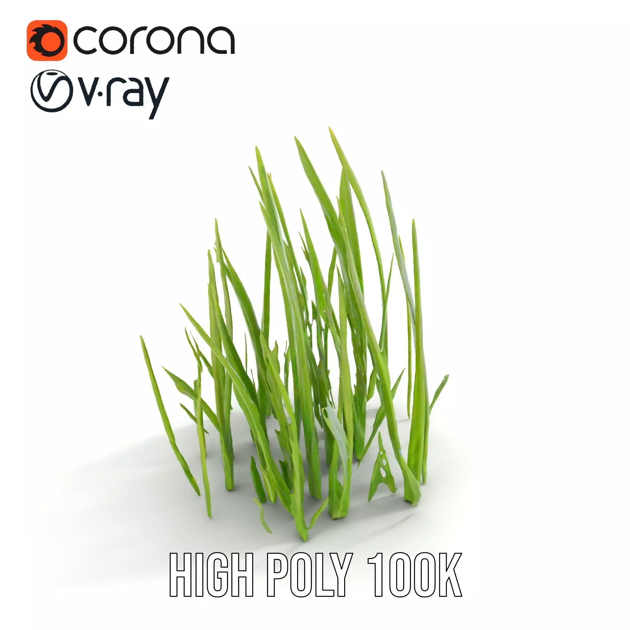 Lush Grass Blades model pack Low-poly 3D model_17