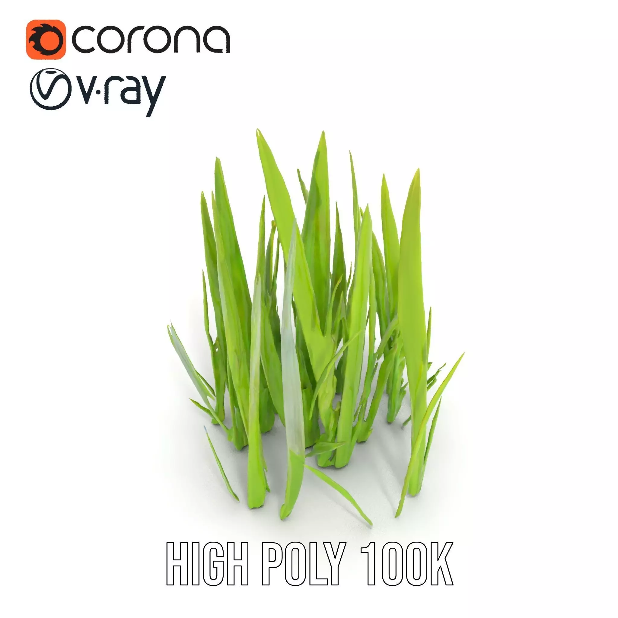 Lush Grass Blades model pack Low-poly 3D model_14