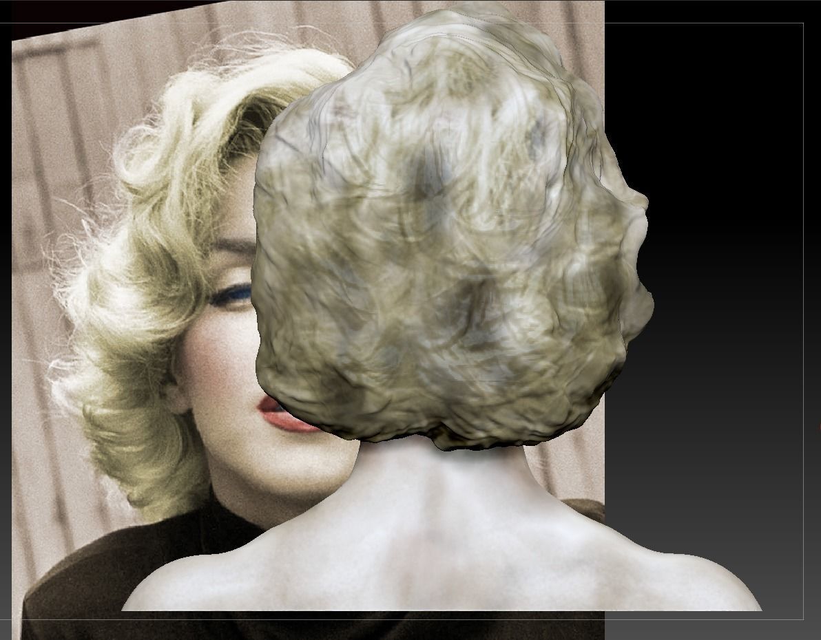 Marilyn Monroe Photorealistic 3D Model 3D print model_8