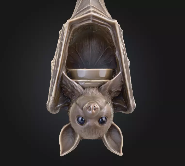 Candle Holder Low-poly 3D model_15