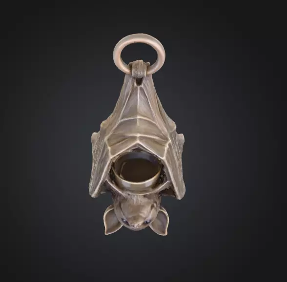 Candle Holder Low-poly 3D model_10